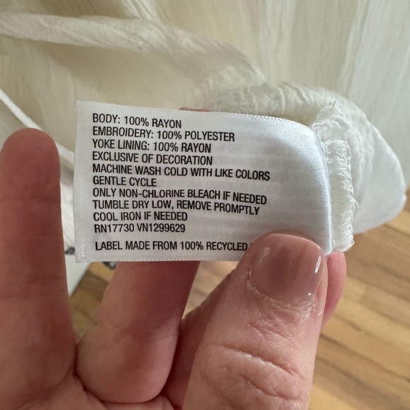 Knox Rose Ivory Blouse with Beautiful Black Embroidery - Picture 6 of 9